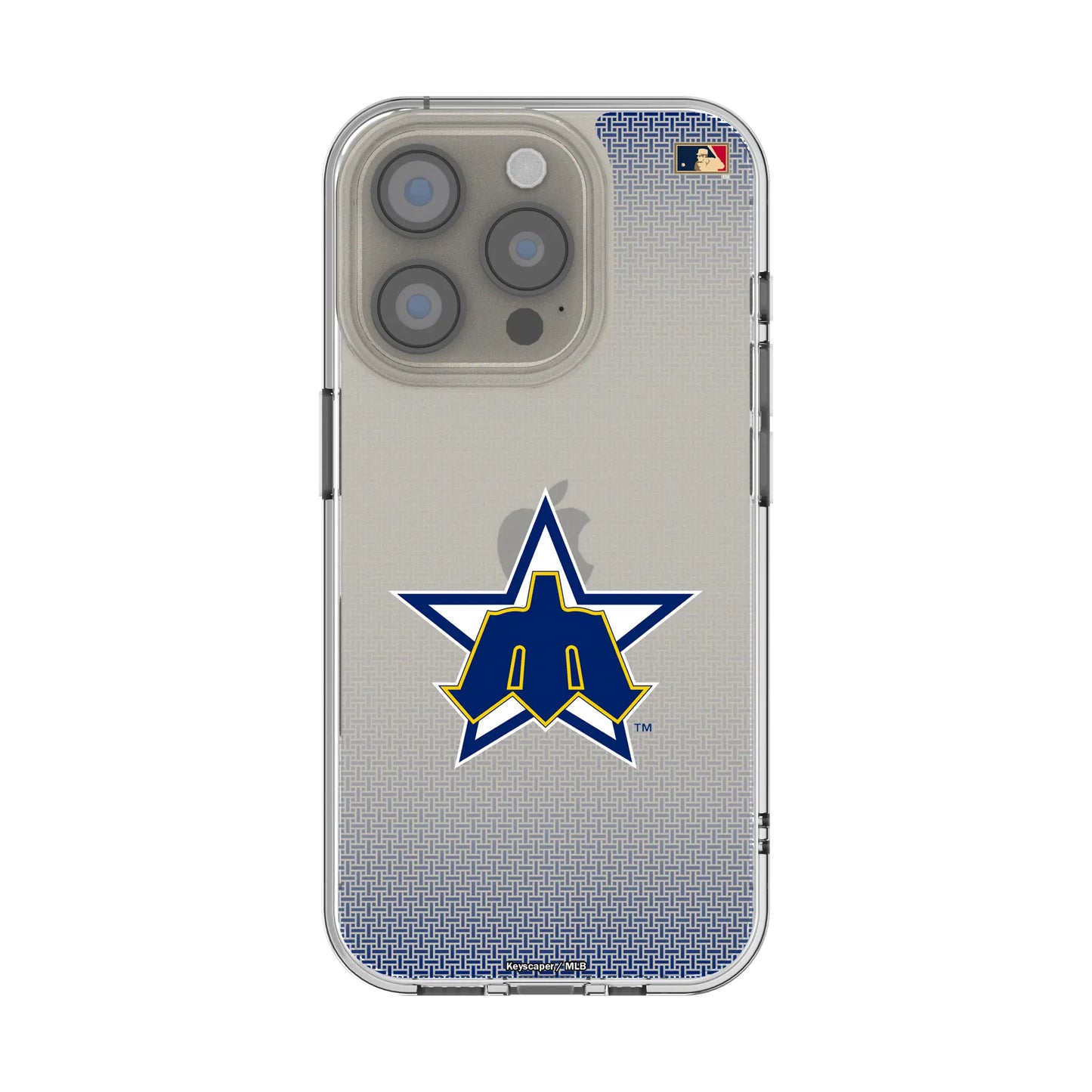 Seattle Mariners 1981-1986 - Cooperstown Collection Linen Clear Phone Case for Apple iPhone