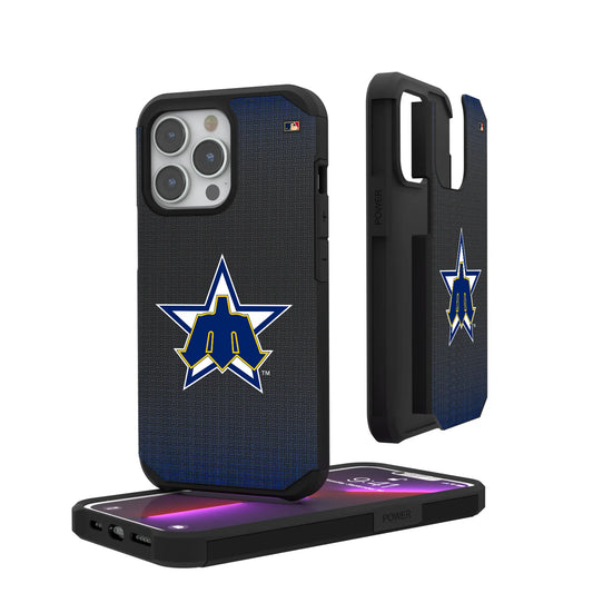 Seattle Mariners 1981-1986 - Cooperstown Collection Linen Rugged Phone Case for Apple iPhone
