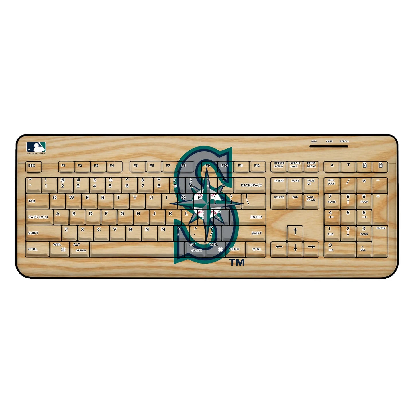 Seattle Mariners Baseball Bat Wireless USB Keyboard