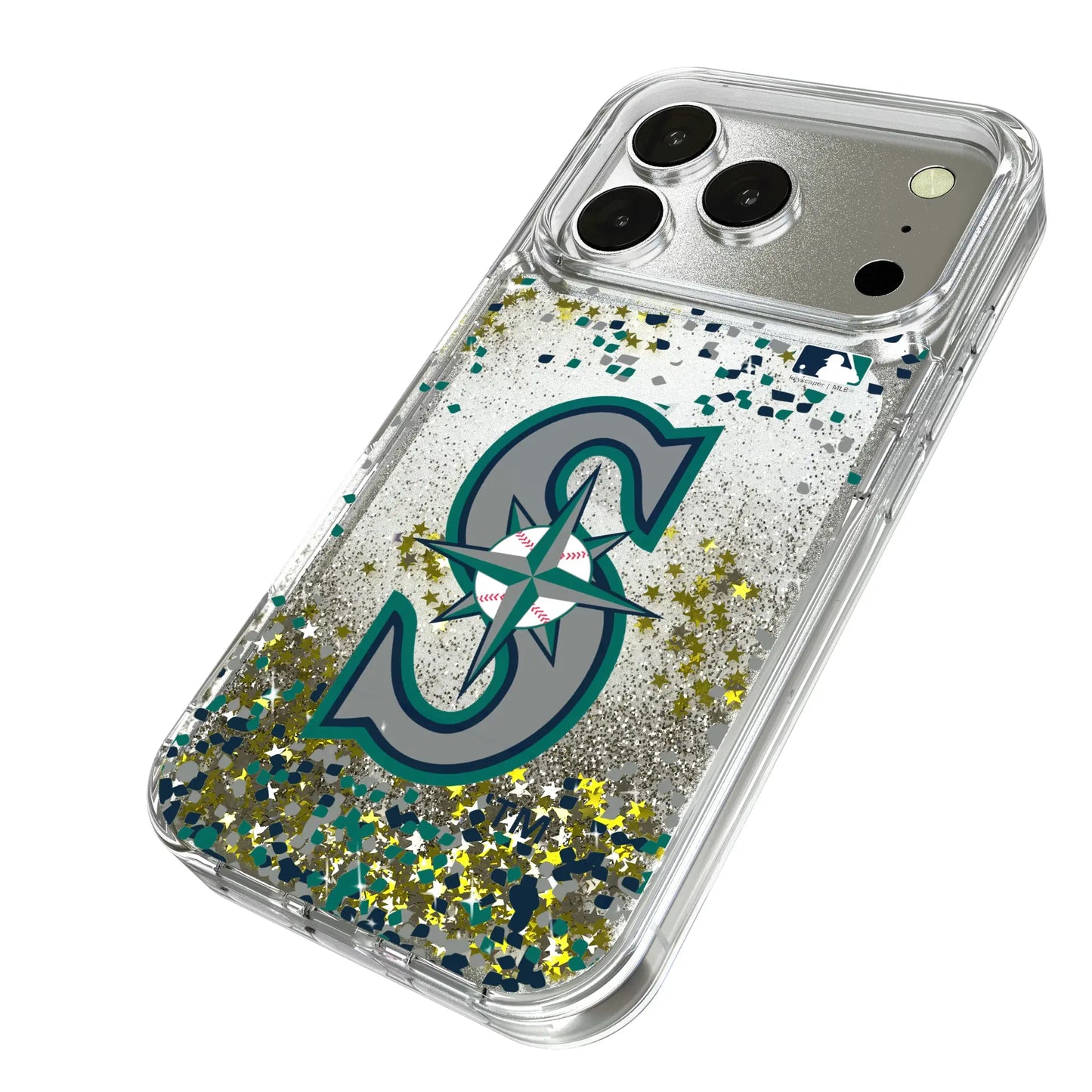 Seattle Mariners Confetti Glitter Phone Case for Apple iPhone