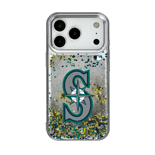 Seattle Mariners Confetti Glitter Phone Case for Apple iPhone