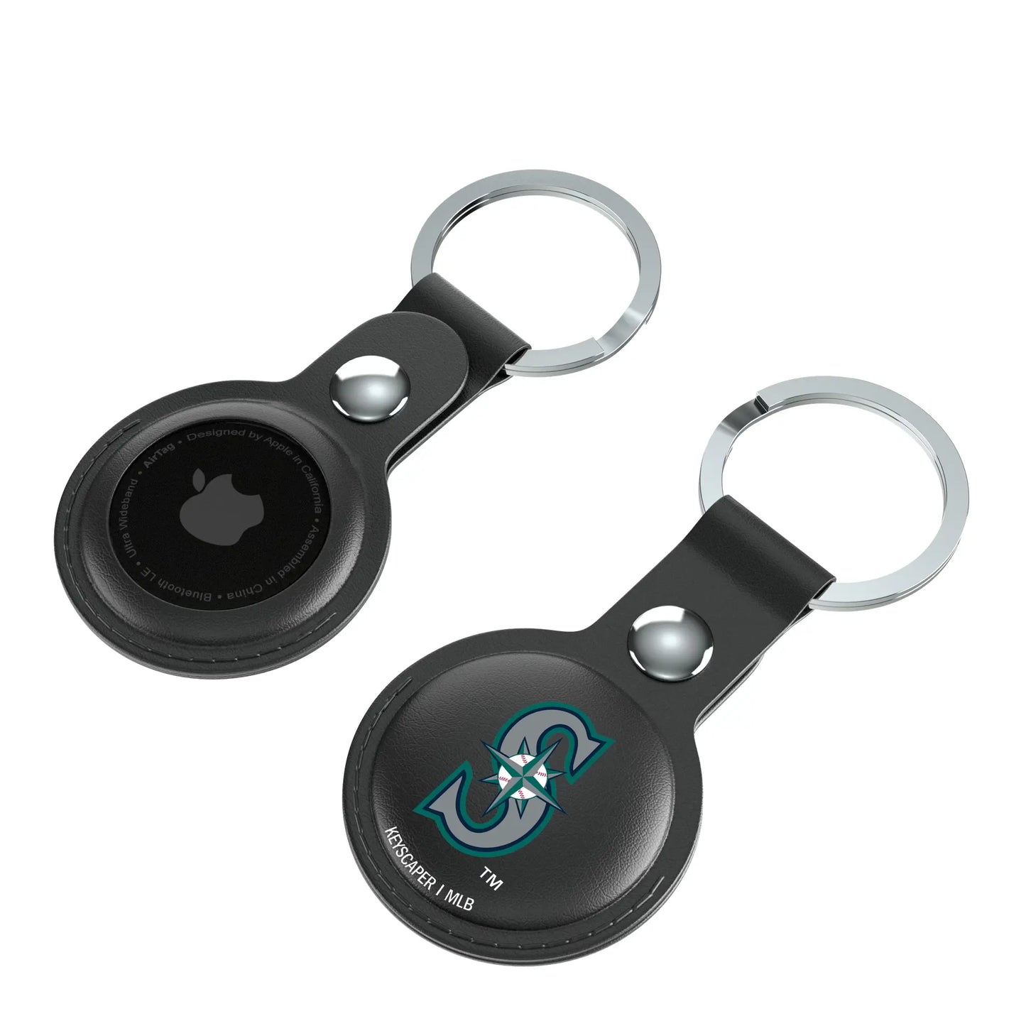 Seattle Mariners Insignia Black Airtag Holder 2-Pack