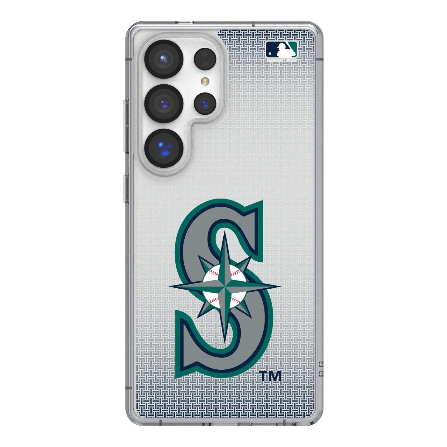 Seattle Mariners Linen Clear Phone Case for Samsung Galaxy