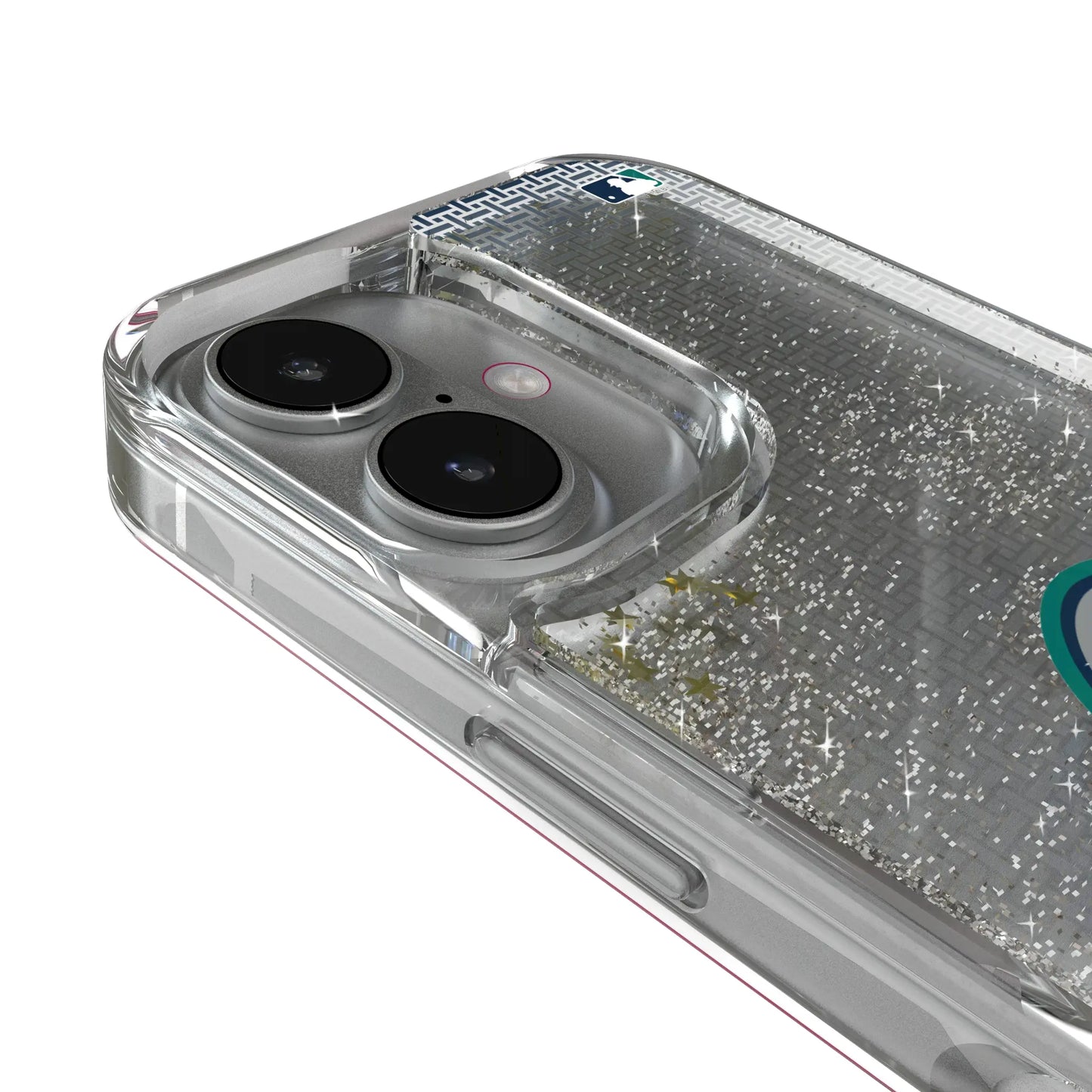 Seattle Mariners Linen Glitter Phone Case for Apple iPhone