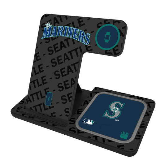 Seattle Mariners Monocolor Tilt 3 in 1 Charging Station