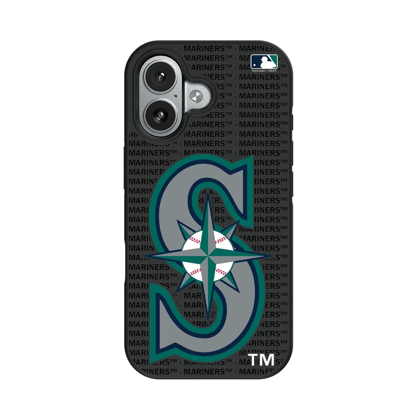 Seattle Mariners Text Backdrop Bump Phone Case for Apple iPhone
