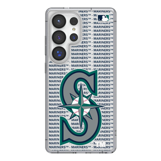 Seattle Mariners Text Backdrop Clear Phone Case for Samsung Galaxy