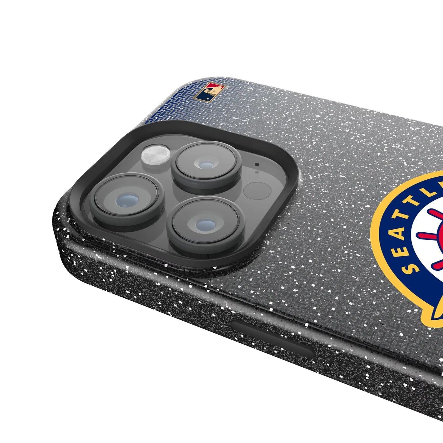 Seattle Pilots 1969 - Cooperstown Collection Linen Black Bling Phone Case for Apple iPhone