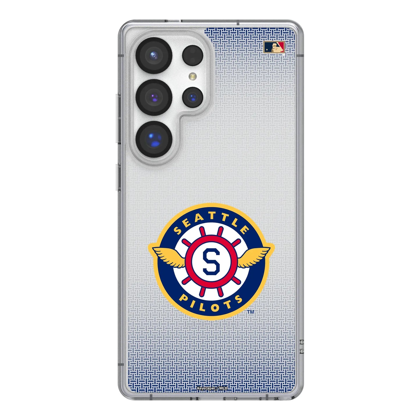 Seattle Pilots 1969 - Cooperstown Collection Linen Clear Phone Case for Samsung Galaxy
