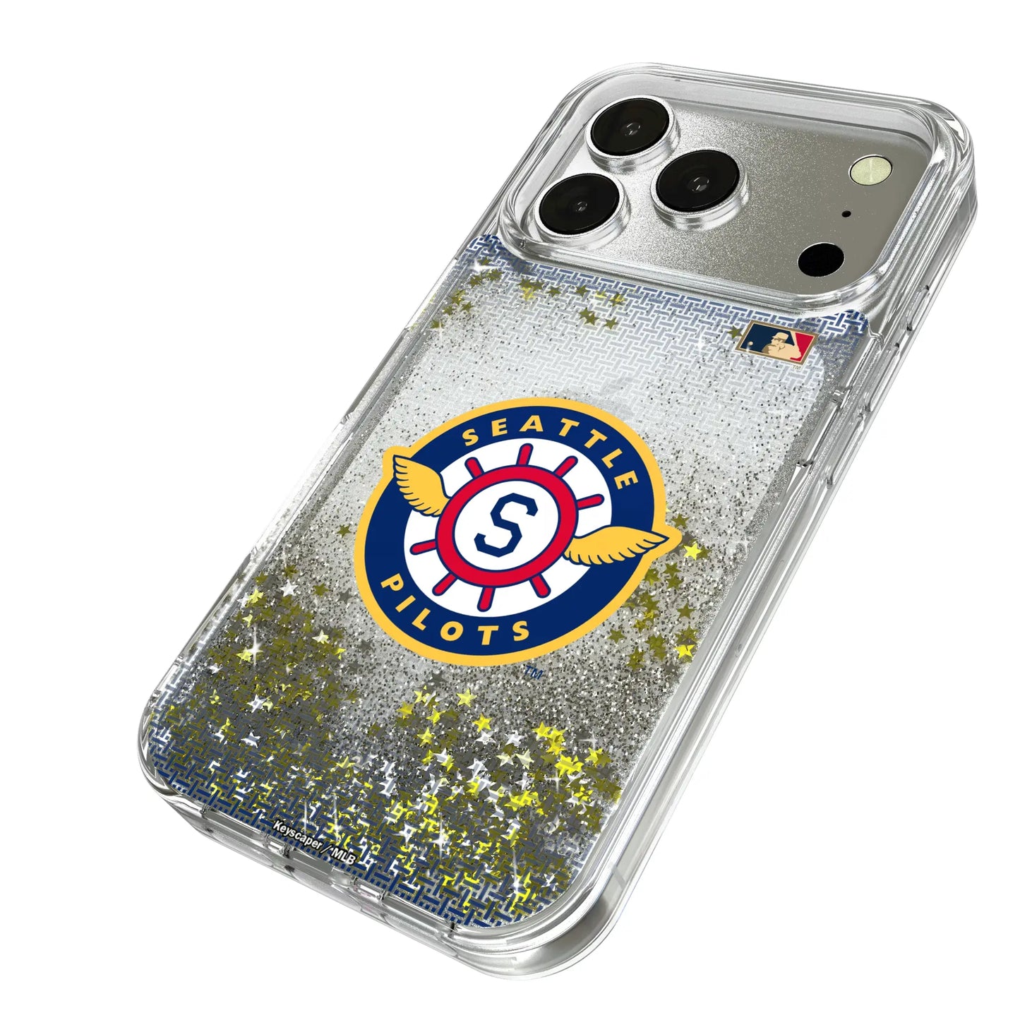 Seattle Pilots 1969 - Cooperstown Collection Linen Glitter Phone Case for Apple iPhone