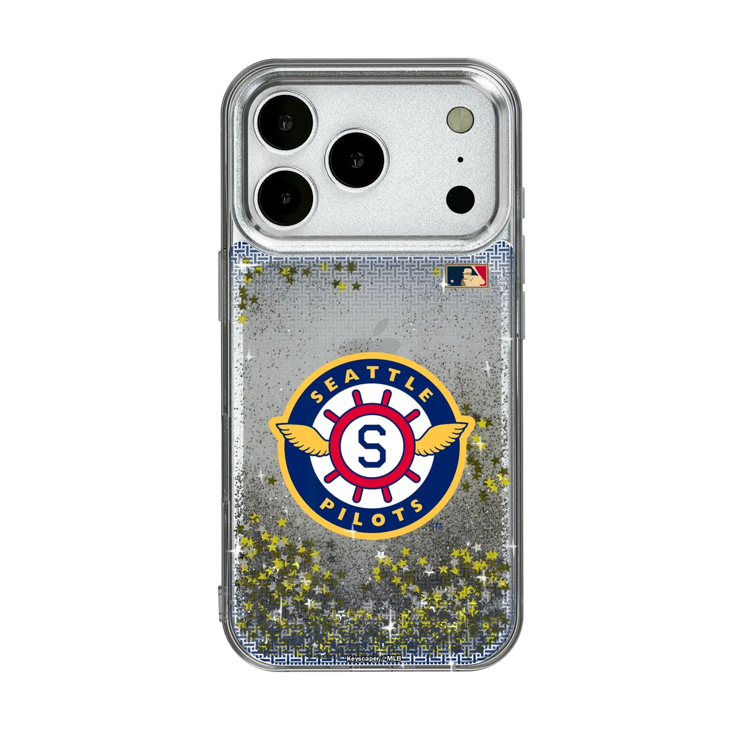 Seattle Pilots 1969 - Cooperstown Collection Linen Glitter Phone Case for Apple iPhone