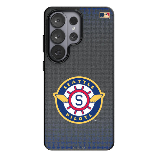 Seattle Pilots 1969 - Cooperstown Collection Linen MagSafe Compatible Phone Case for Samsung Galaxy
