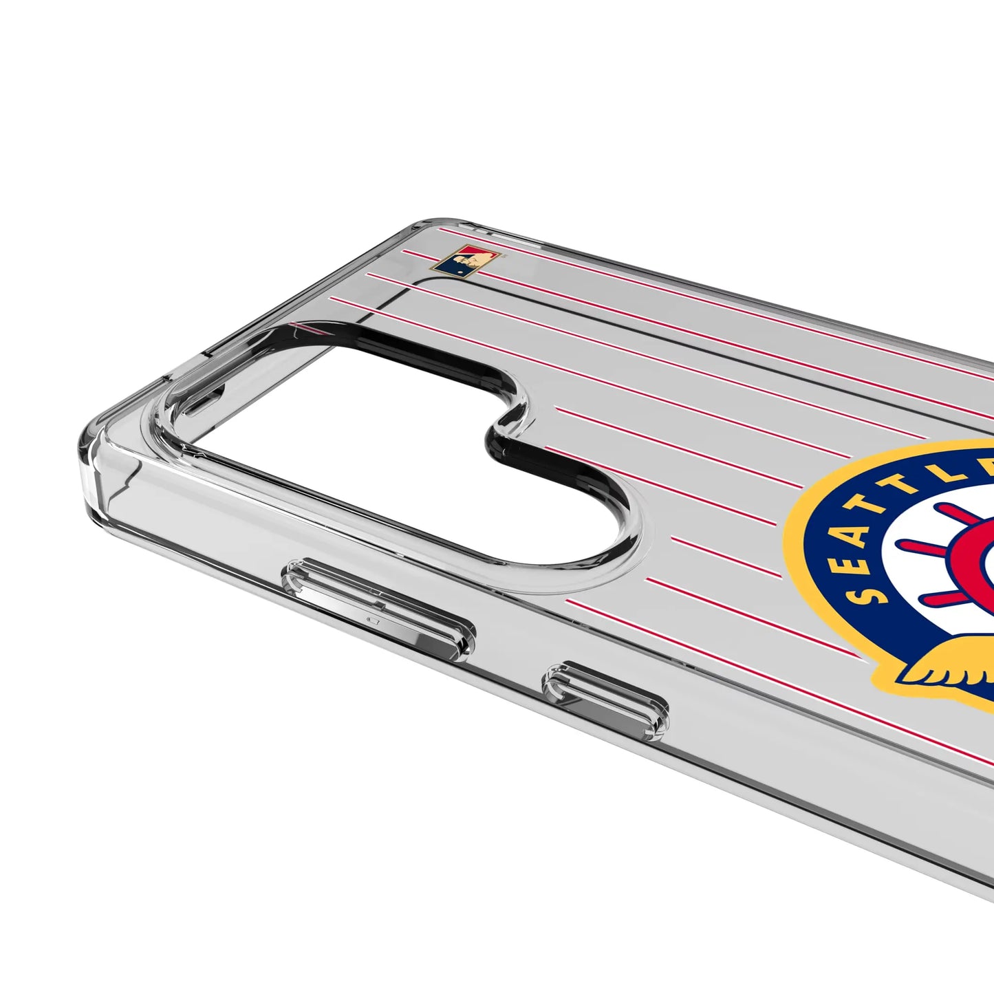 Seattle Pilots 1969 - Cooperstown Collection Pinstripe Clear Phone Case for Samsung Galaxy
