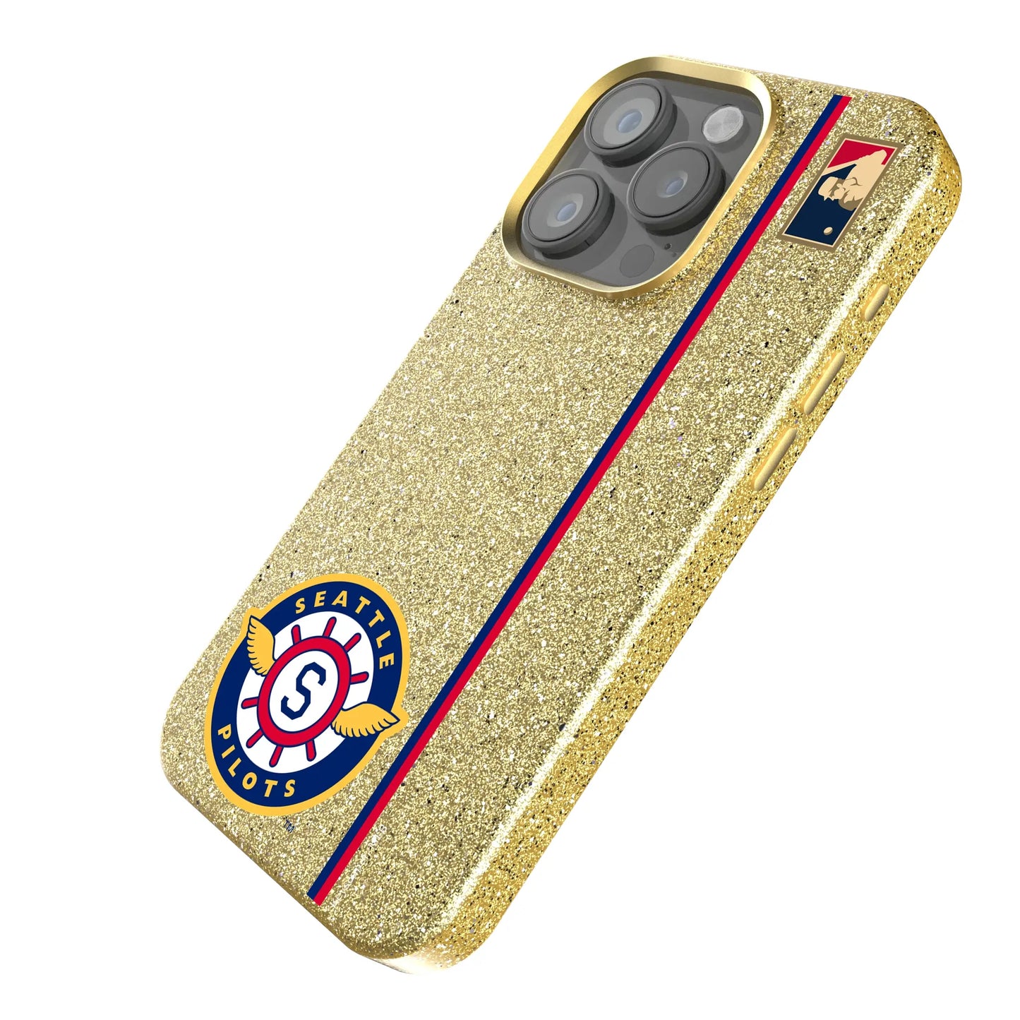 Seattle Pilots 1969 - Cooperstown Collection Sidebar Bling Phone Case for Apple iPhone
