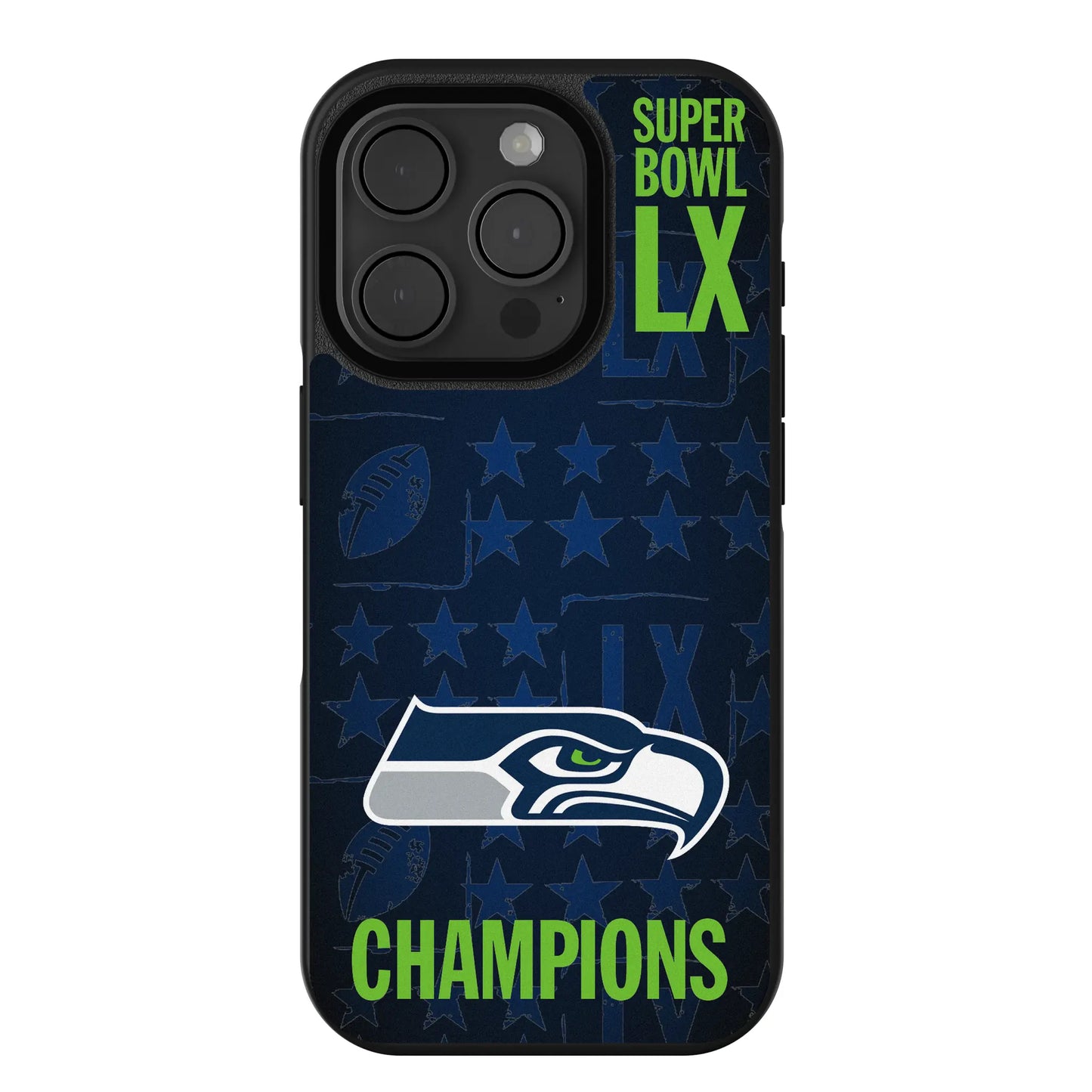 Seattle Seahawks 2026 Super Bowl Bump Phone Case for Apple iPhone