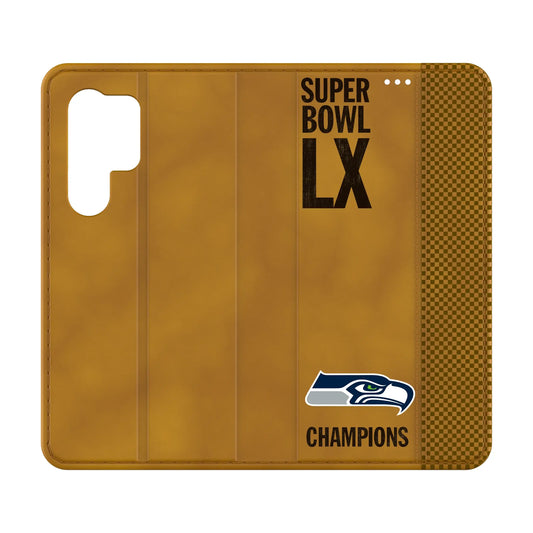 Seattle Seahawks 2026 Super Bowl Folio Phone Case for Samsung Galaxy