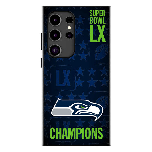 Seattle Seahawks 2026 Super Bowl MagSafe Compatible Phone Case for Samsung Galaxy