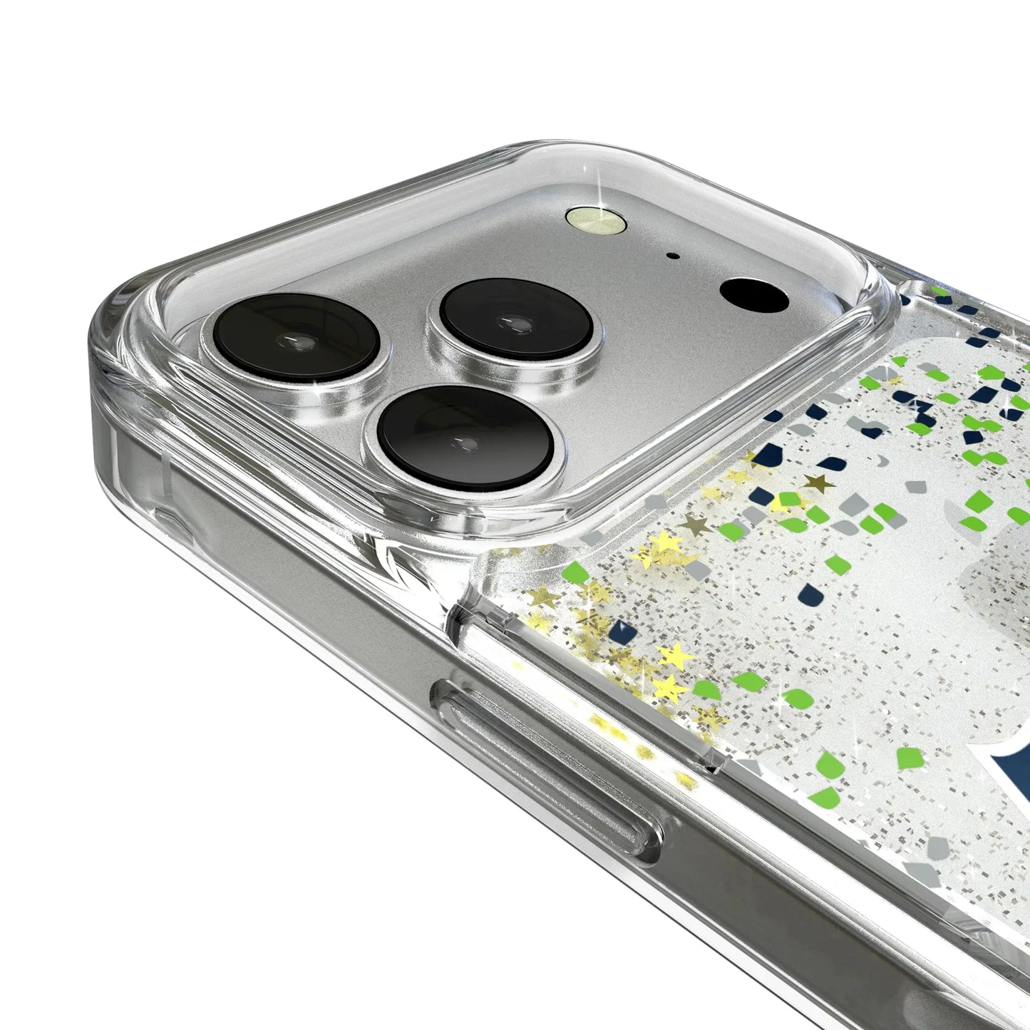 Seattle Seahawks Confetti Glitter Phone Case for Apple iPhone