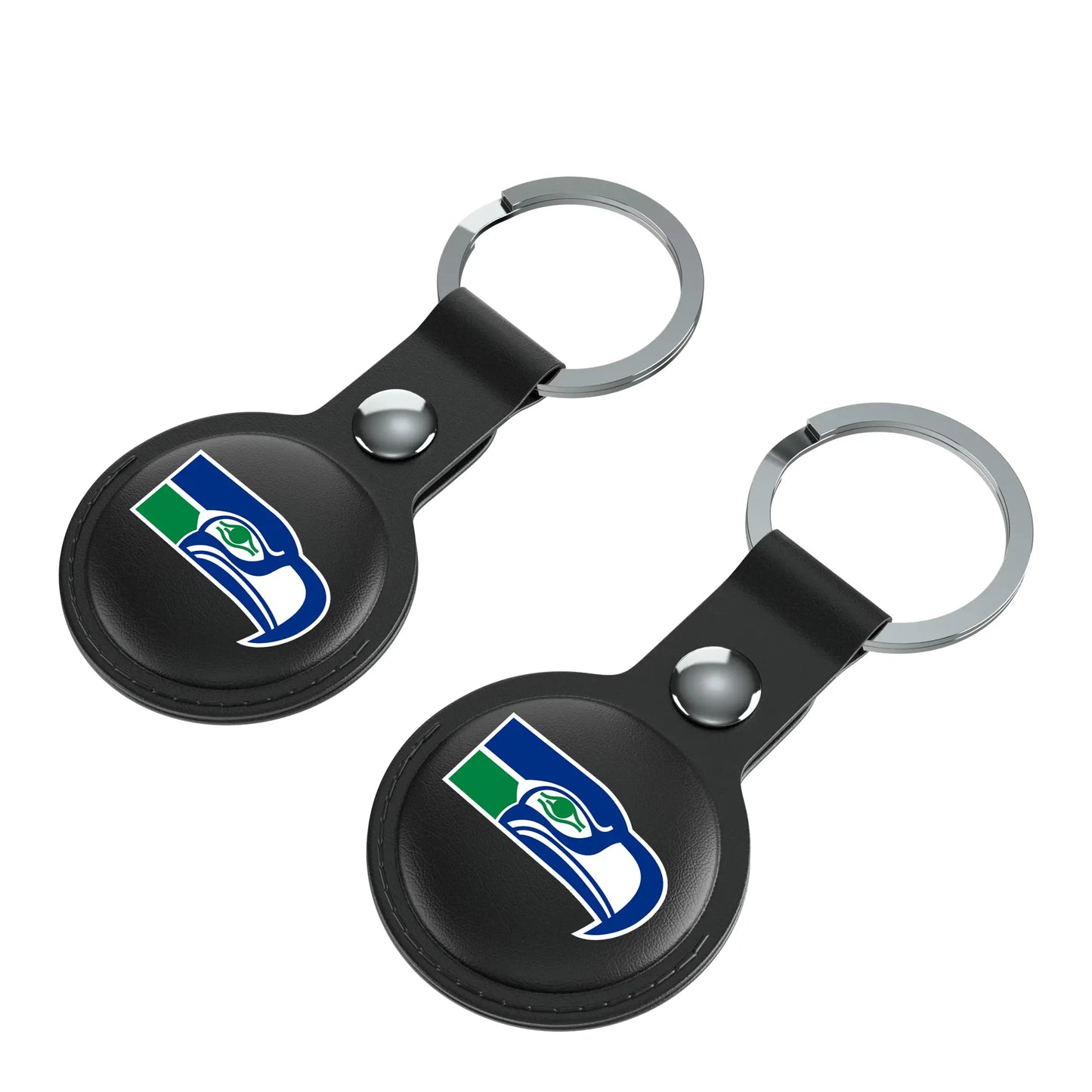 Seattle Seahawks Historic Collection Insignia Black Airtag Holder 2-Pack