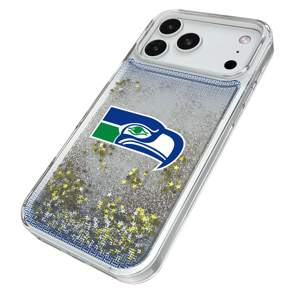 Seattle Seahawks Historic Collection Linen Glitter Phone Case for Apple iPhone