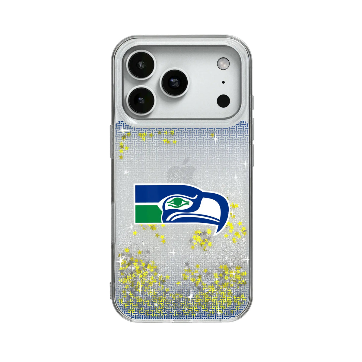 Seattle Seahawks Historic Collection Linen Glitter Phone Case for Apple iPhone