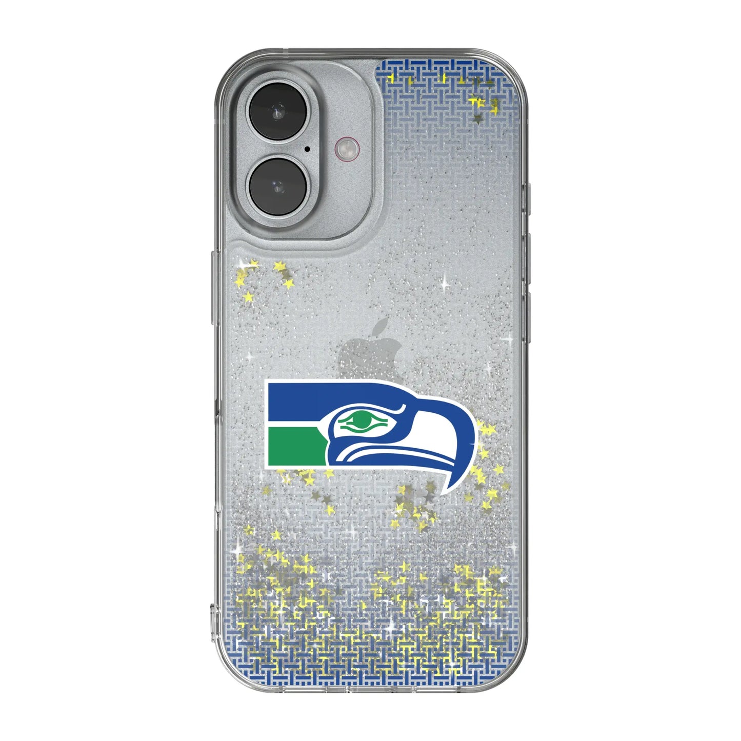 Seattle Seahawks Historic Collection Linen Glitter Phone Case for Apple iPhone