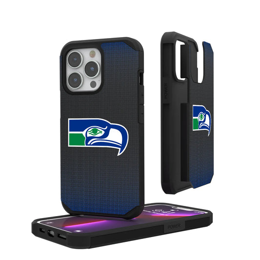 Seattle Seahawks Historic Collection Linen Rugged Phone Case for Apple iPhone