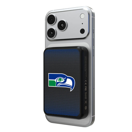 Seattle Seahawks Historic Collection Linen Wireless Mag Power Bank