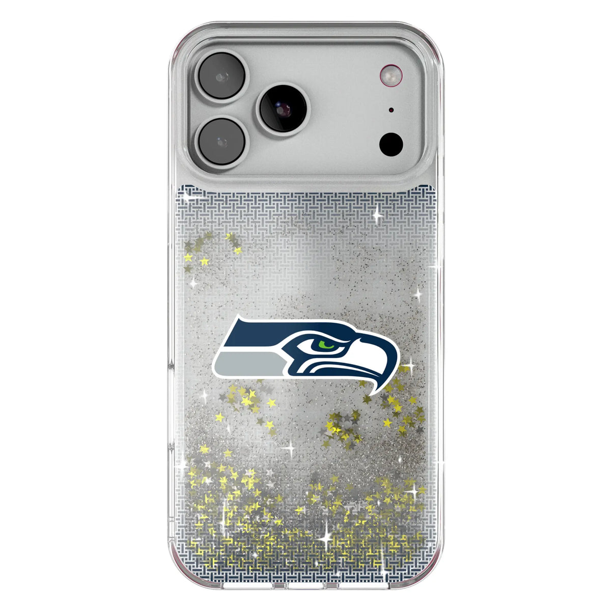 Seattle Seahawks Linen Glitter Phone Case for Apple iPhone