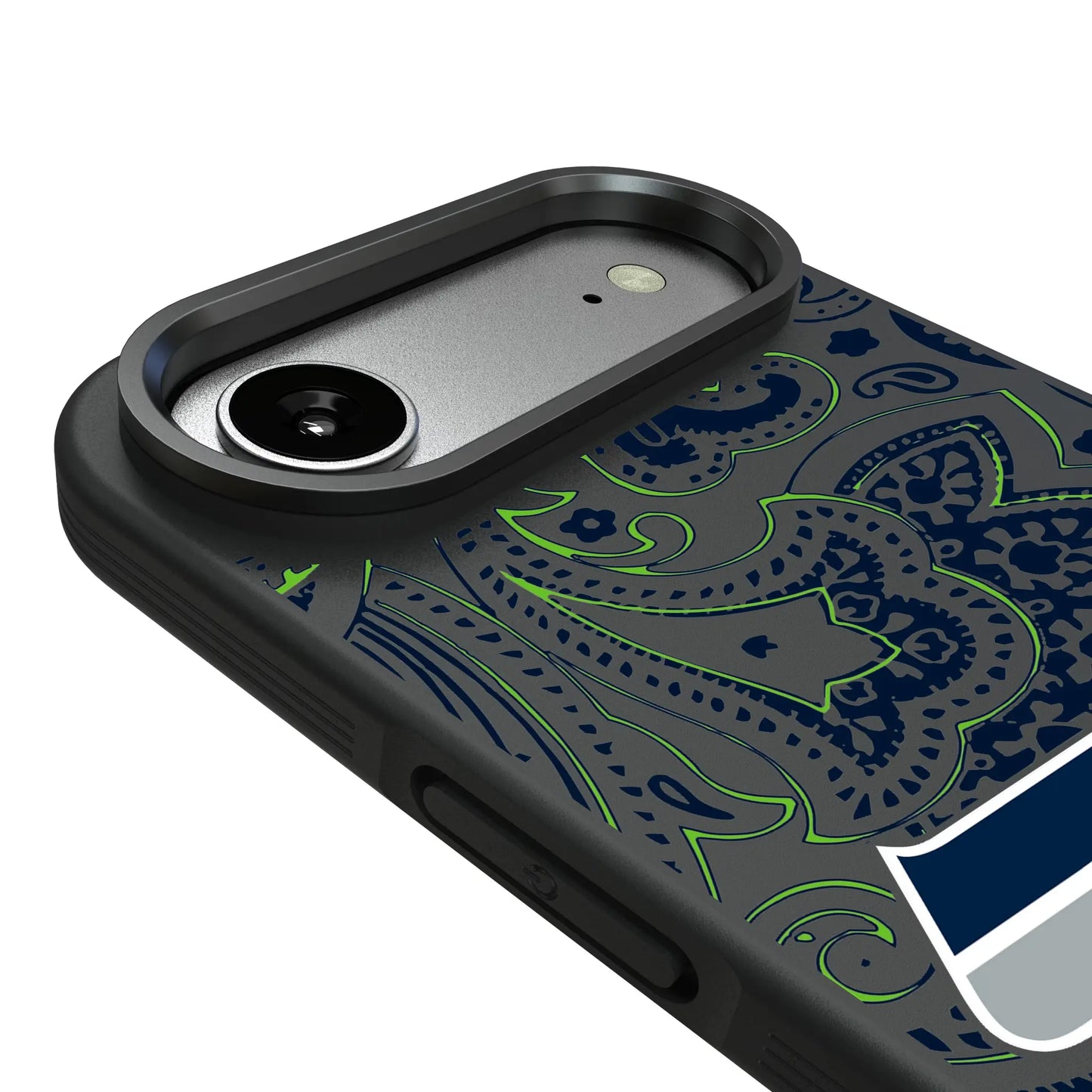 Seattle Seahawks Paisley Bump Phone Case for Apple iPhone