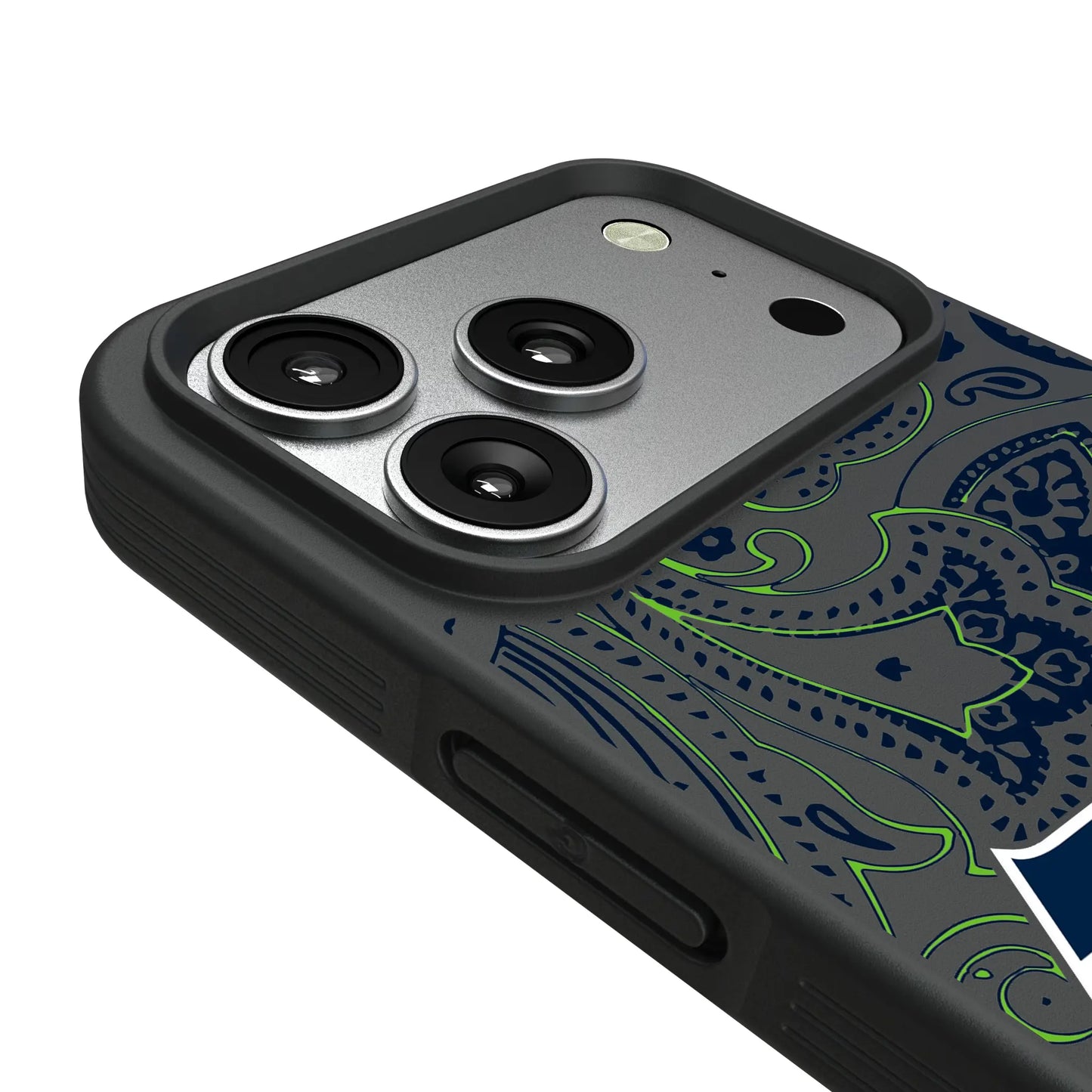 Seattle Seahawks Paisley Bump Phone Case for Apple iPhone