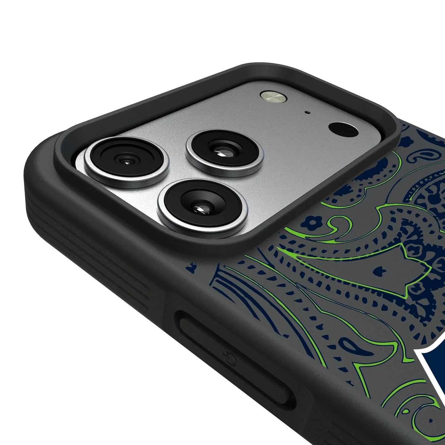 Seattle Seahawks Paisley Bump Phone Case for Apple iPhone
