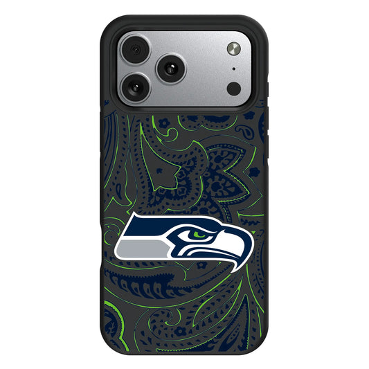 Seattle Seahawks Paisley Bump Phone Case for Apple iPhone