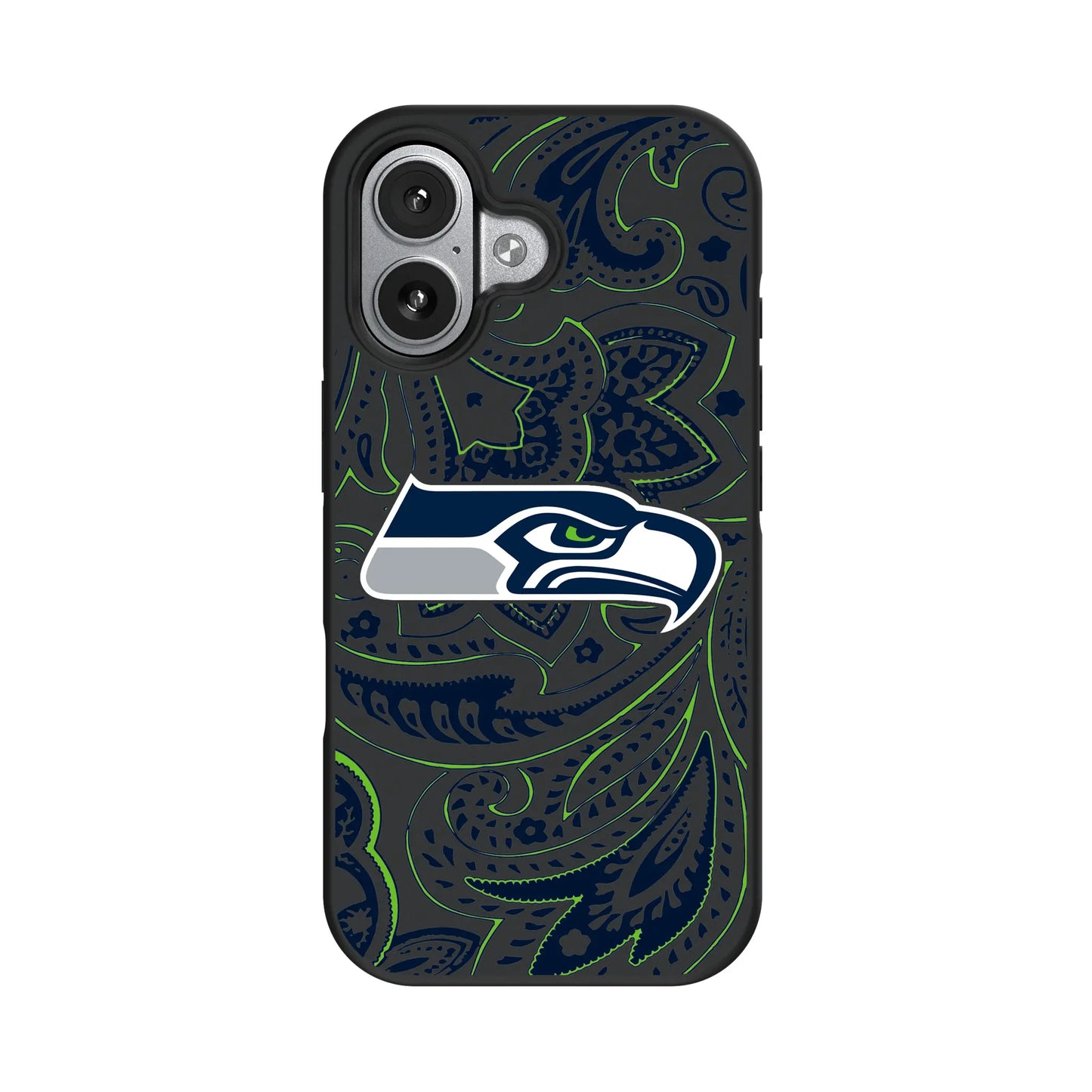 Seattle Seahawks Paisley Bump Phone Case for Apple iPhone