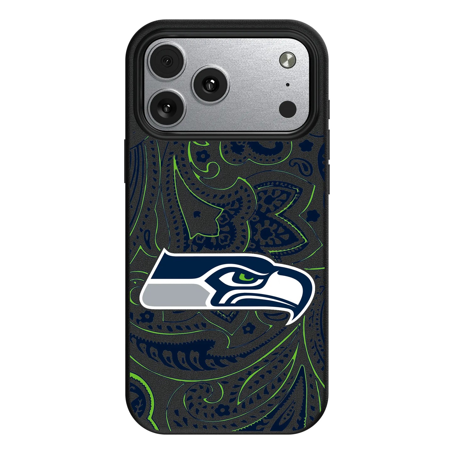 Seattle Seahawks Paisley MagSafe Compatible Phone Case for Apple iPhone