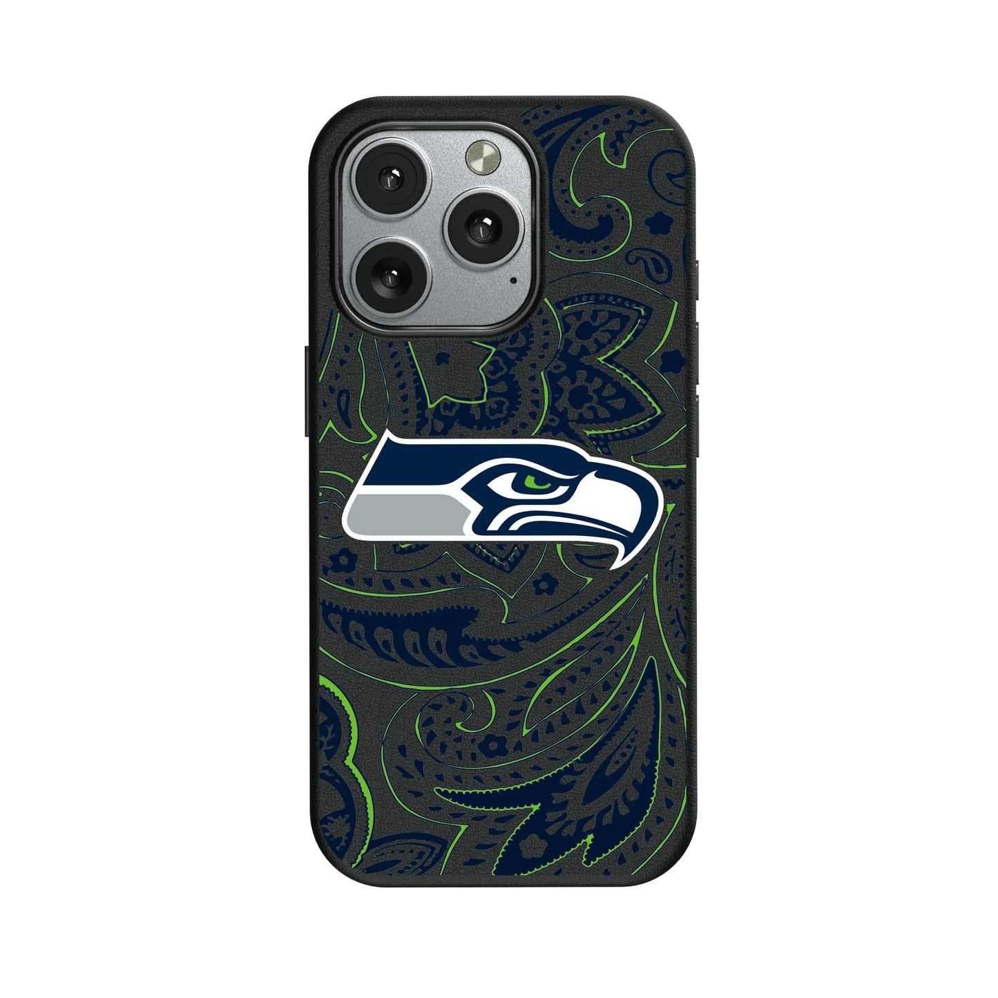 Seattle Seahawks Paisley MagSafe Compatible Phone Case for Apple iPhone