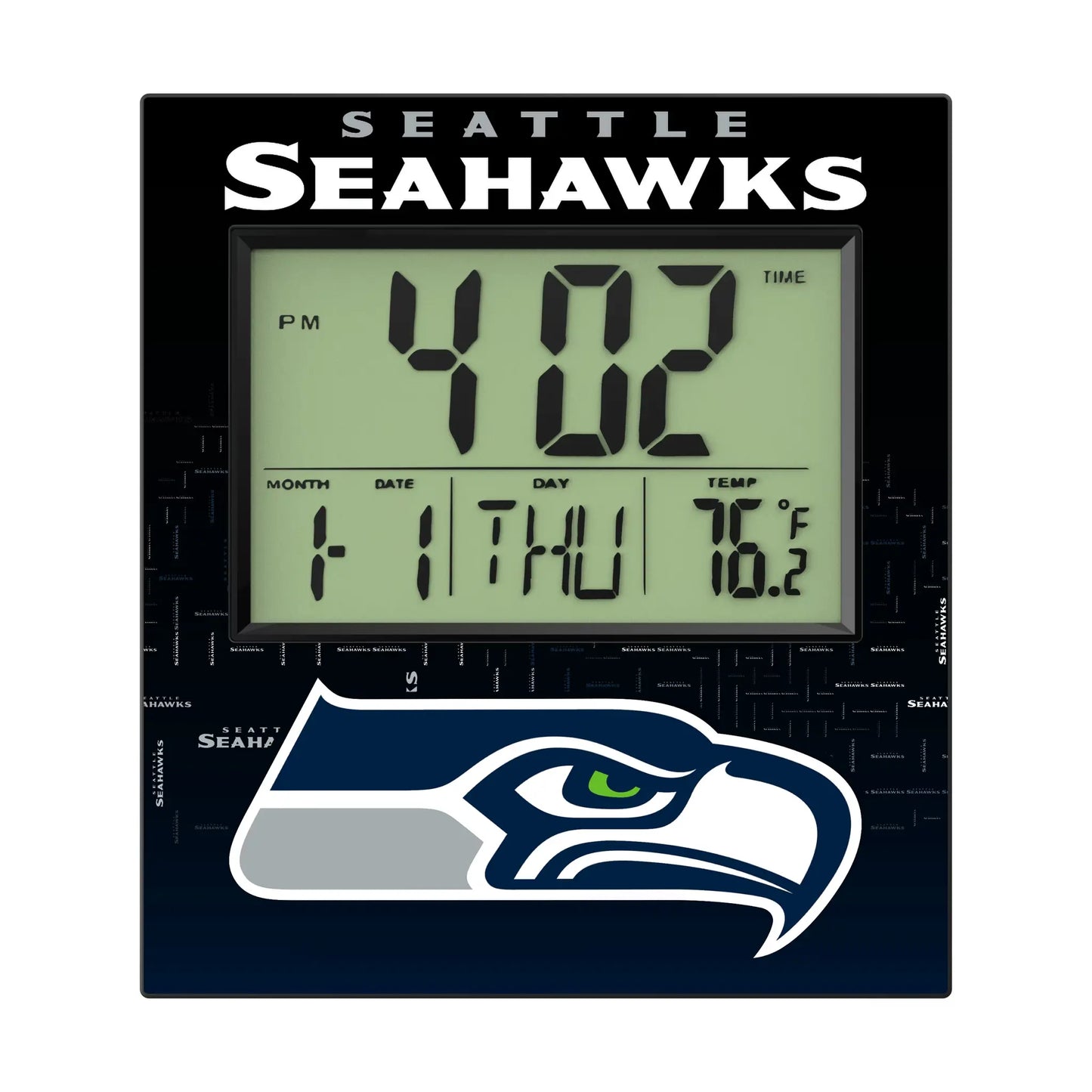 Seattle Seahawks Quadtile Wall Clock