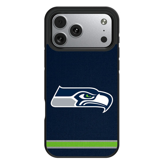 Seattle Seahawks Stripe Bump Phone Case for Apple iPhone