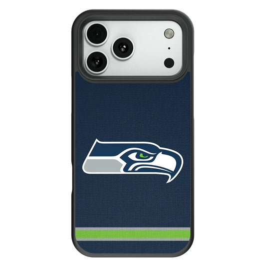 Seattle Seahawks Stripe Bump Phone Case for Apple iPhone