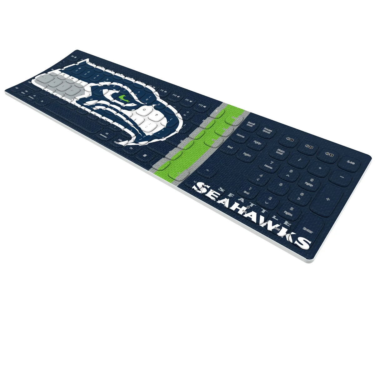 Seattle Seahawks Stripe Curved Wireless Keyboard
