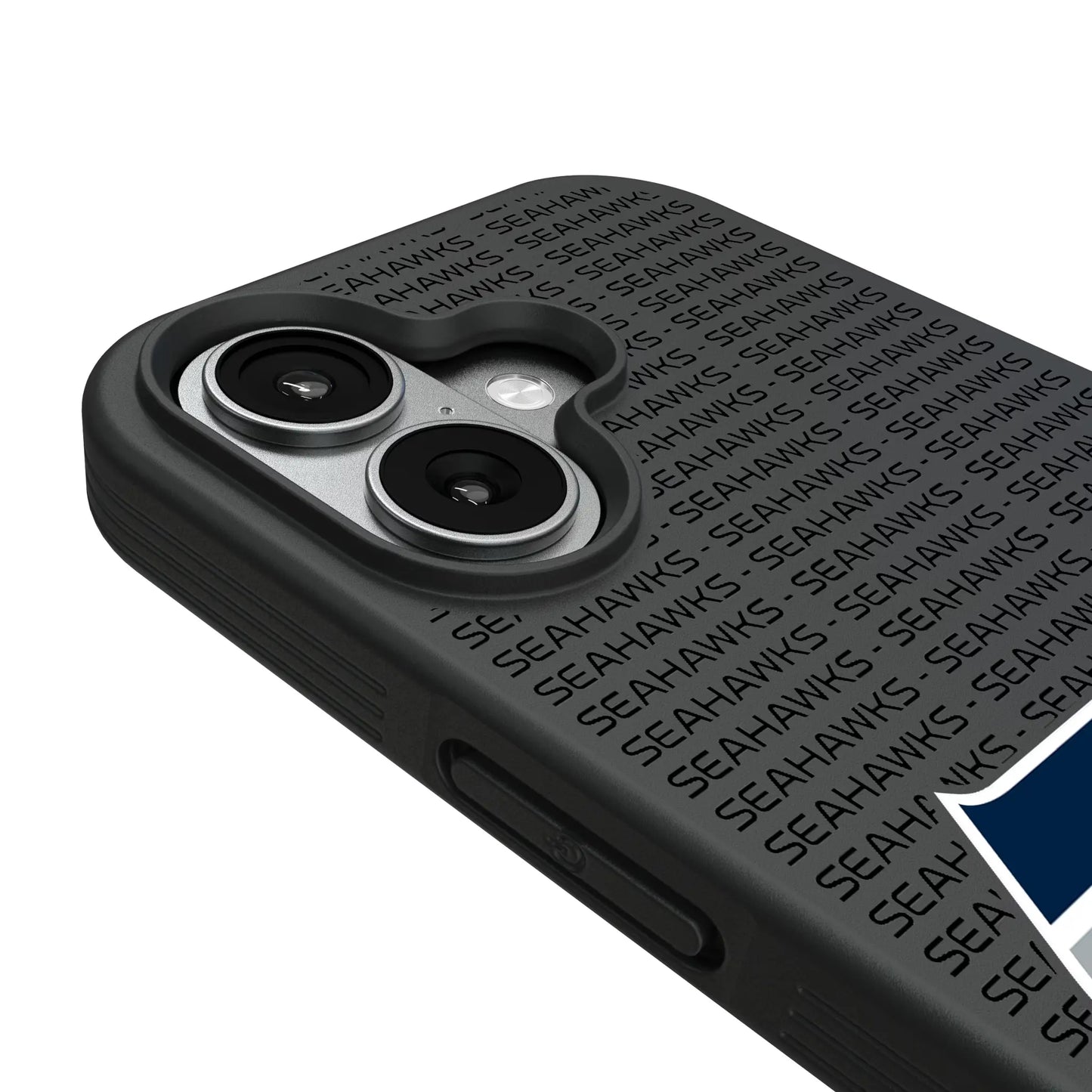 Seattle Seahawks Text Backdrop Bump Phone Case for Apple iPhone