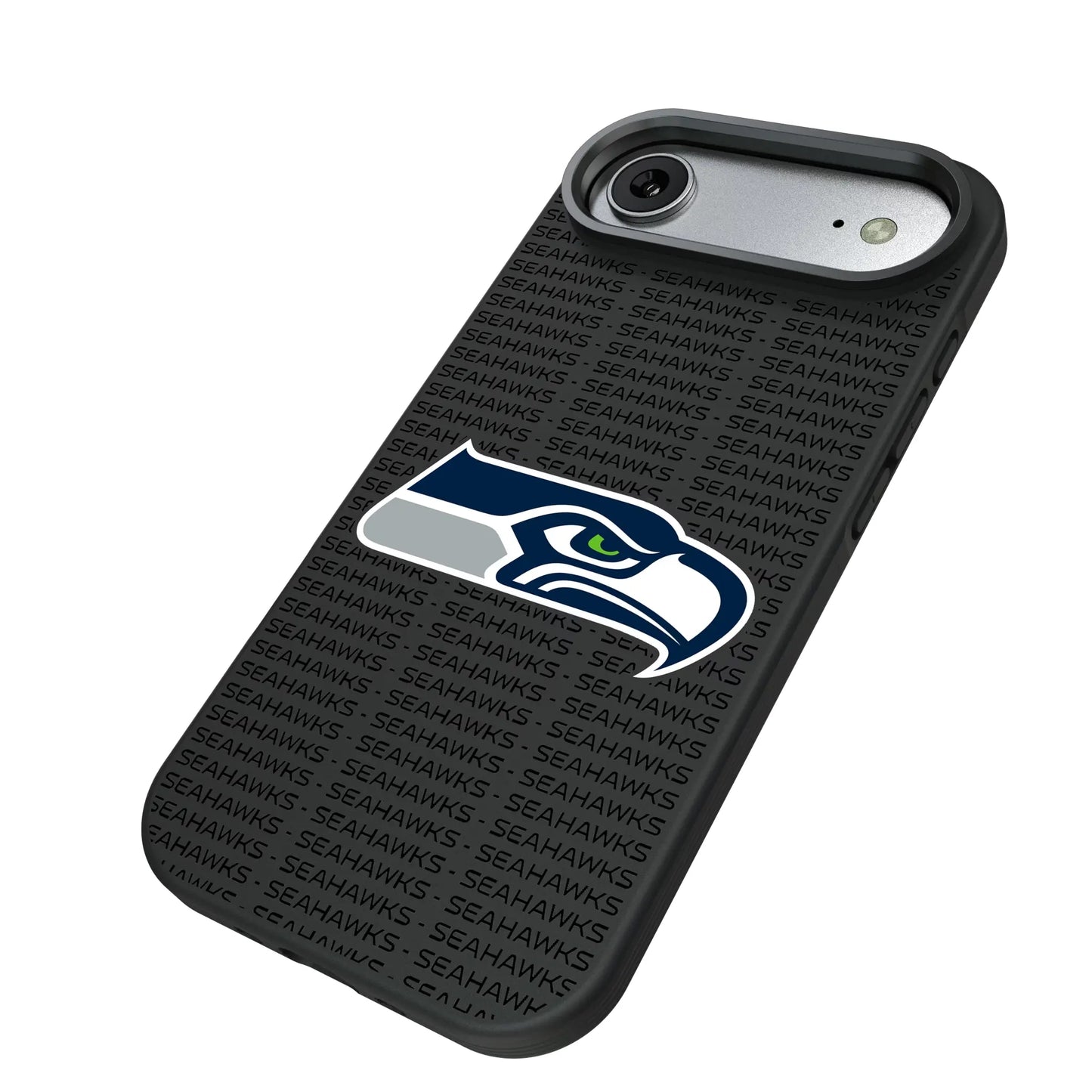 Seattle Seahawks Text Backdrop Bump Phone Case for Apple iPhone