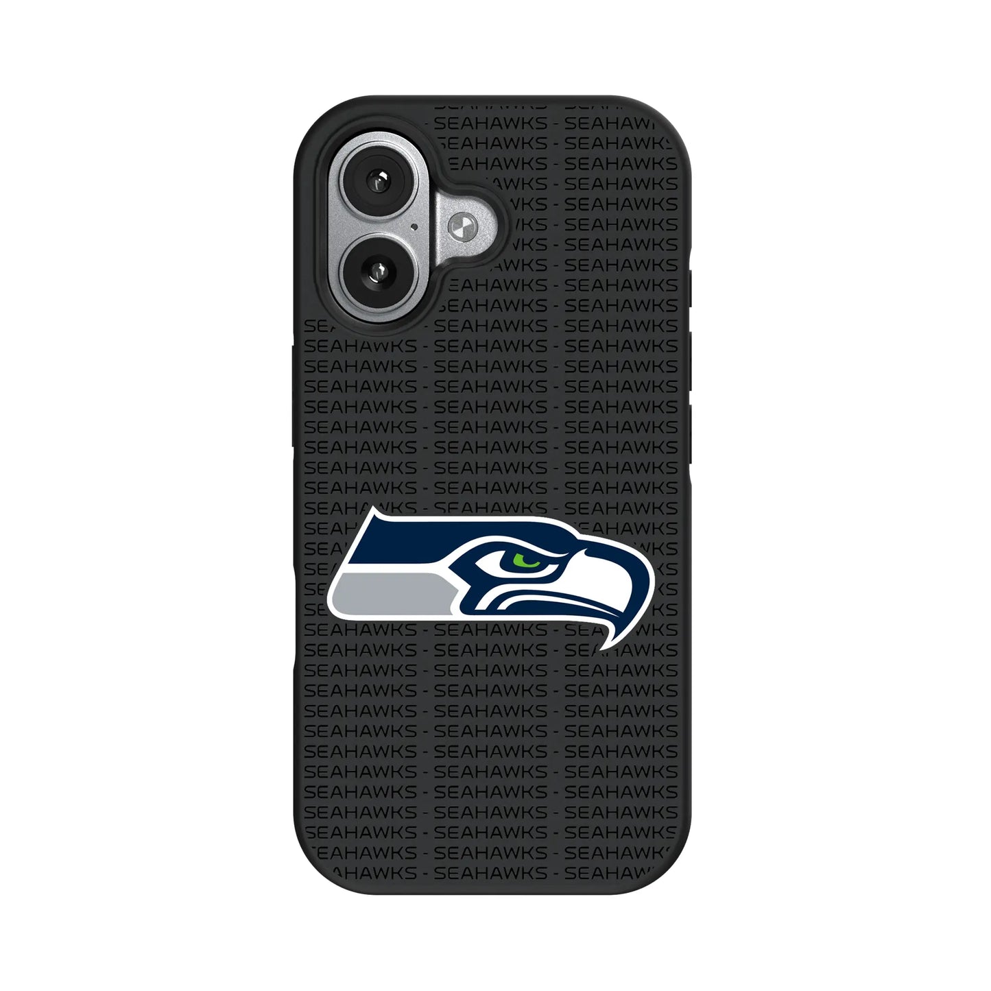 Seattle Seahawks Text Backdrop Bump Phone Case for Apple iPhone