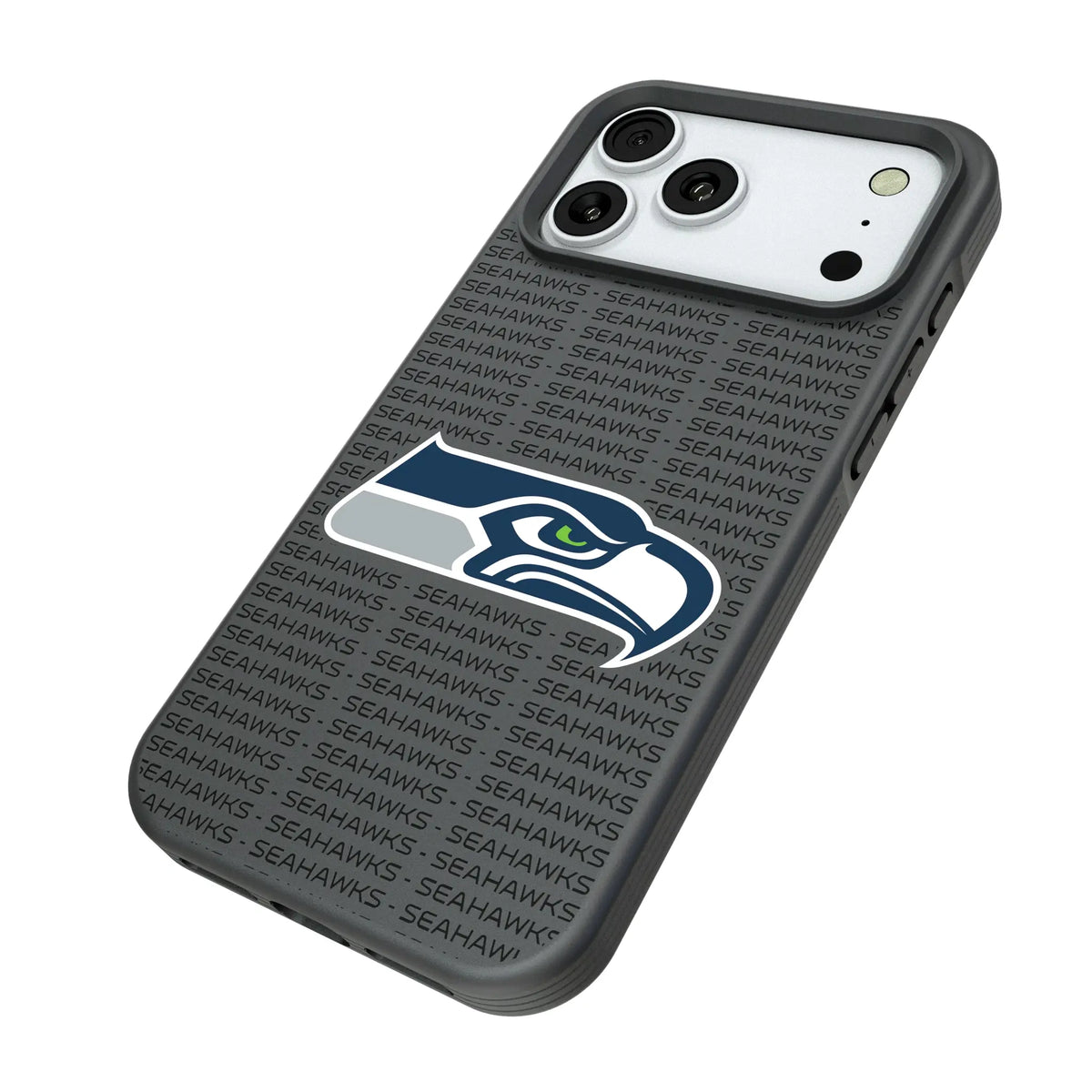 Seattle Seahawks Text Backdrop Bump Phone Case for Apple iPhone
