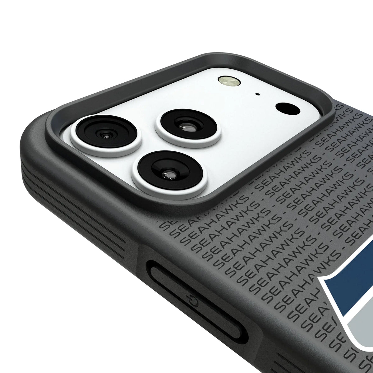 Seattle Seahawks Text Backdrop Bump Phone Case for Apple iPhone