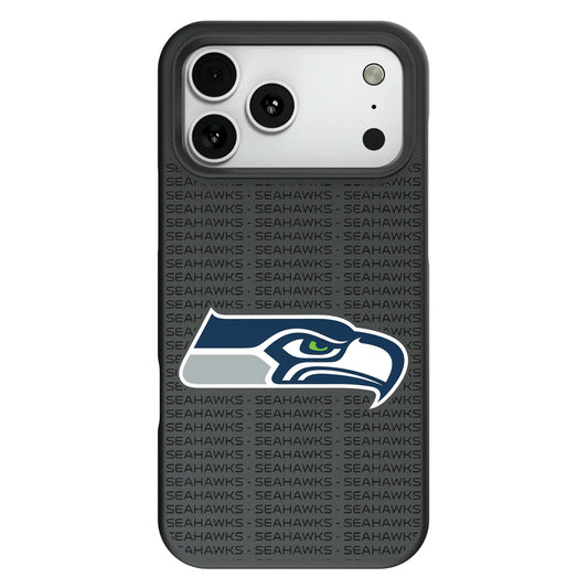 Seattle Seahawks Text Backdrop Bump Phone Case for Apple iPhone