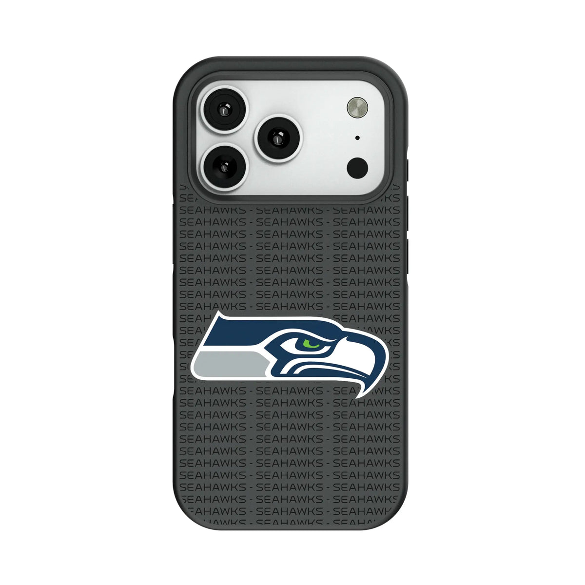 Seattle Seahawks Text Backdrop Bump Phone Case for Apple iPhone