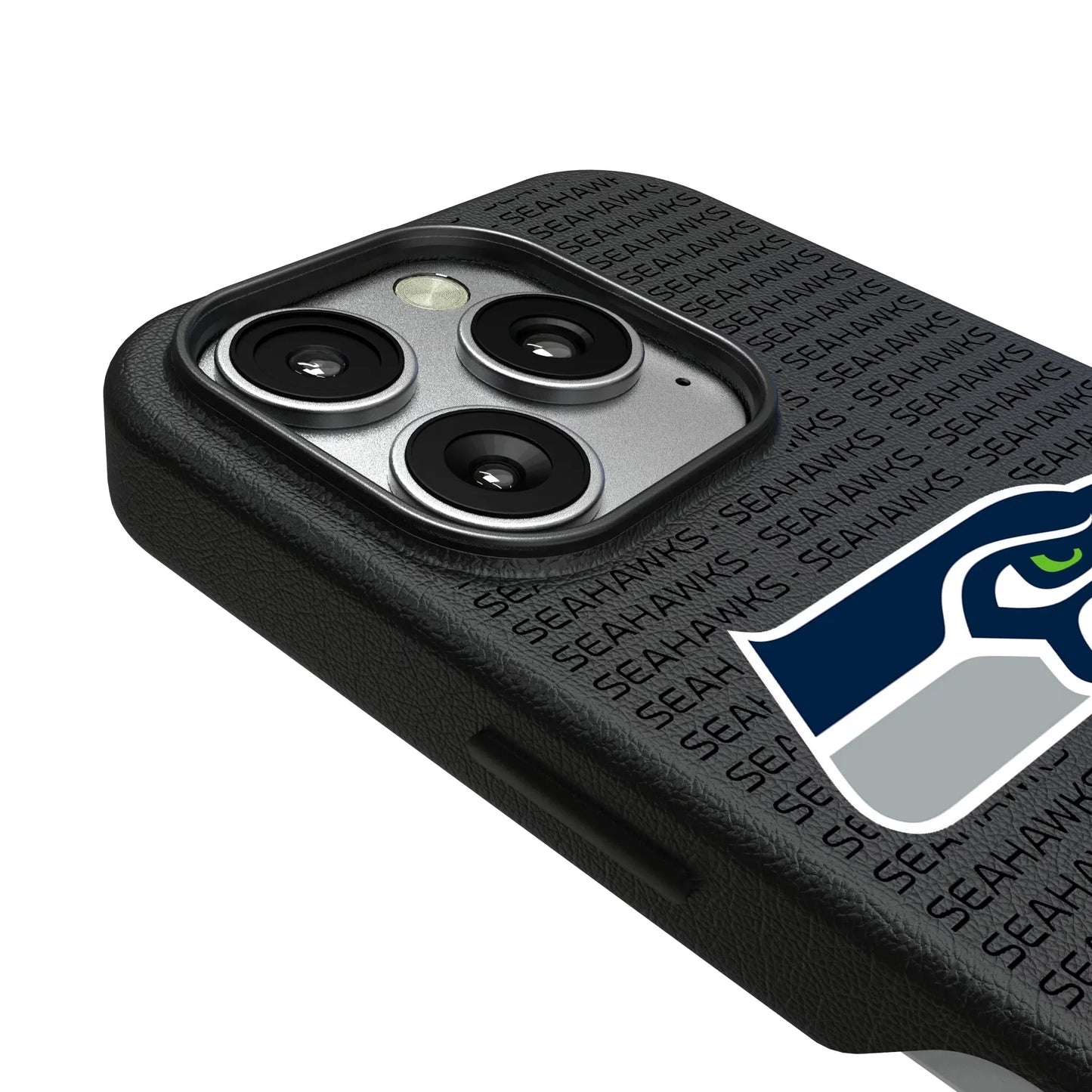 Seattle Seahawks Text Backdrop MagSafe Compatible Phone Case for Apple iPhone