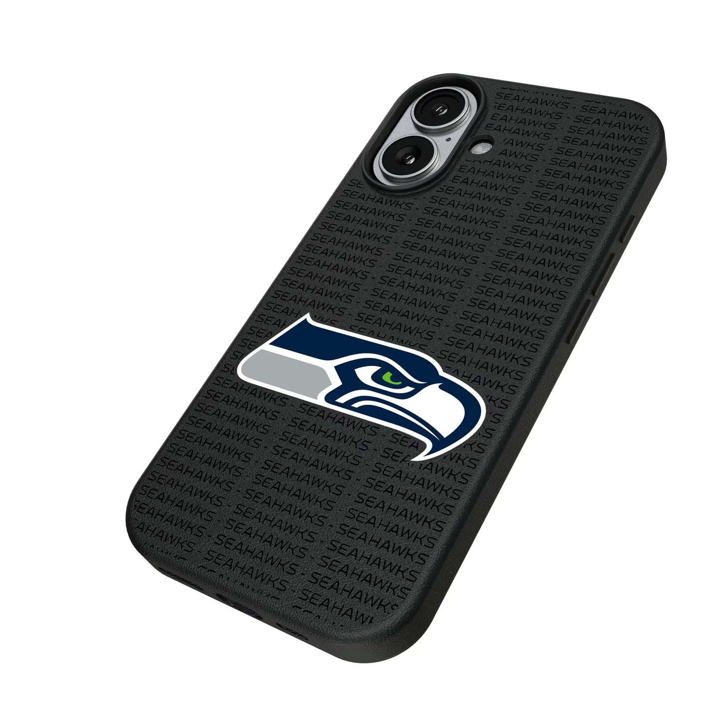 Seattle Seahawks Text Backdrop MagSafe Compatible Phone Case for Apple iPhone
