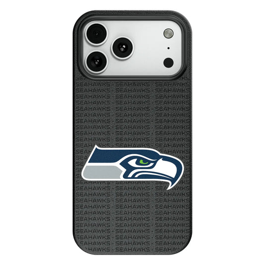Seattle Seahawks Text Backdrop MagSafe Compatible Phone Case for Apple iPhone